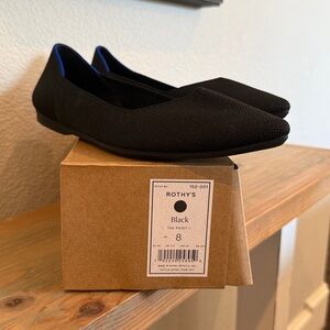 Rothy's Black Pointed Flats